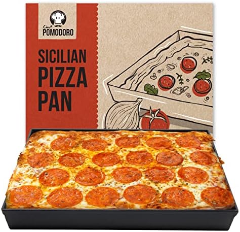 Chef Pomodoro Deep Dish Pizza Pan, Sicilian Pizza Pan, Baking Dish