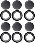 Pan 3 Inch Removable Bottom Tart Pan Set of 6 Non Stick Carbon Steel