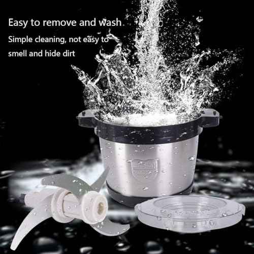 Electric Food Processor, 6L, Stainless Steel Meat Grinder