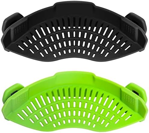 AUOON Clip On Strainer for Pots, 2Pack, Standard 8.86 x 3.55 in