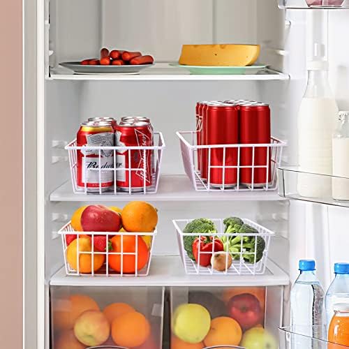 Orgneas Freezer Organizer Bins for Upright Freezer Metal Wire Baskets