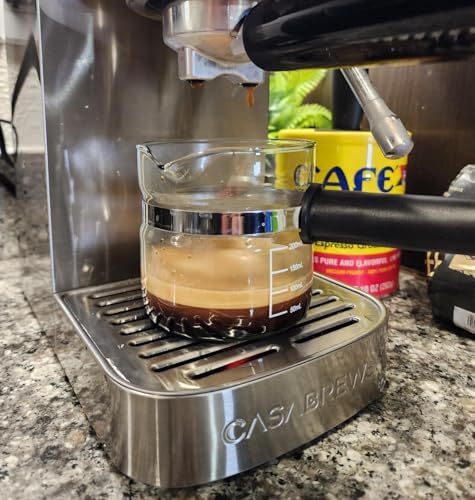 Espresso Carafe Glass Replacement - 4 Cup. Fits Most Espresso