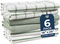 LANE LINEN Dish Towels for Kitchen 100% Cotton Tightly Woven 6 Pack