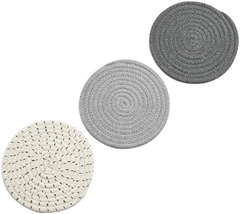 Potholders Set Trivets Set 100% Pure Cotton Thread Weave Hot Pot