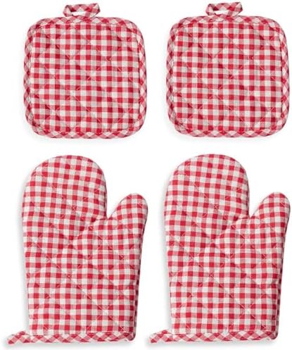 4PCS Oven Mitts and Pot Holders Set