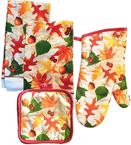 Home Collection Bundle of Kitchen Linens Featuring: Kitchen Towels