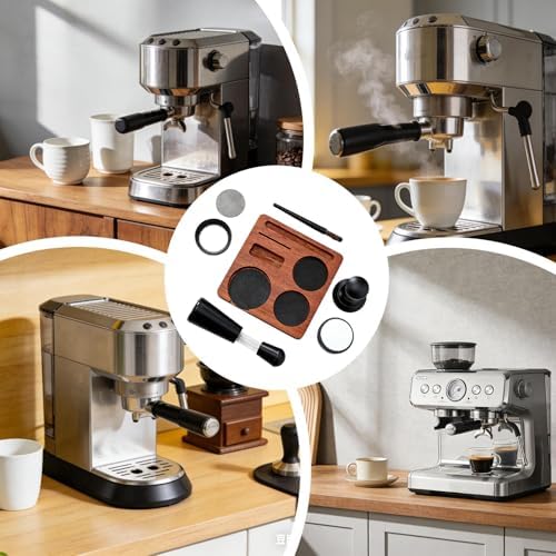 Coffee Tamper Set 7 Pieces Anti-Slip Universal Distribution Tamping