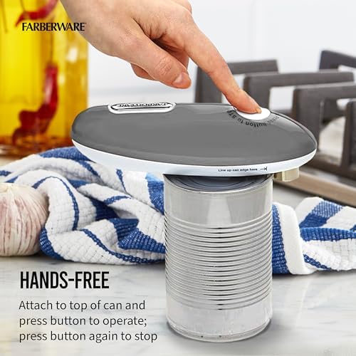 Farberware Battery Operated Electric Can Opener, Automatic One-Touch