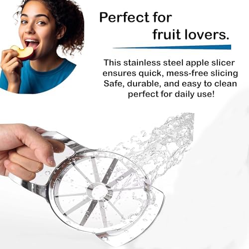 Apple Slicer and Corer - 12 Blade Extra Large, Stainless Steel Apple