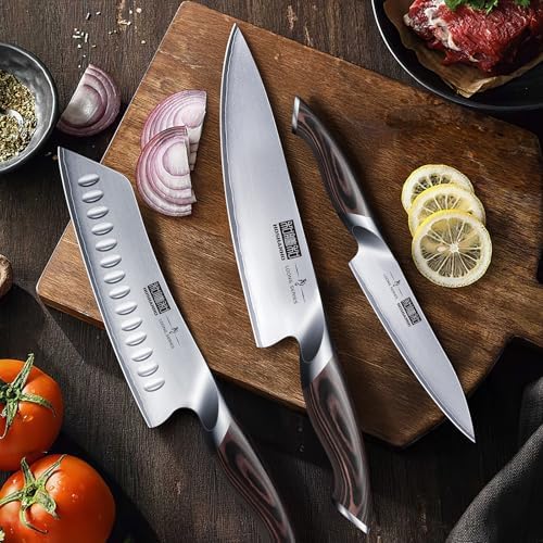 HOSHANHO 14-Piece Kitchen Knife Block Set