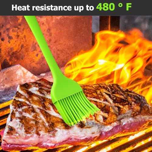 6pcs Silicone Pastry Brush Set, Heat Resistant Oil Brushes for Baking
