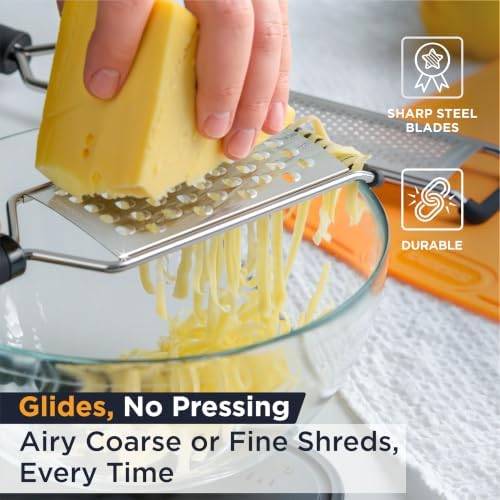 Deiss PRO 2-Pc Kitchen Grater Set - Lemon Zester & Coarse Cheese