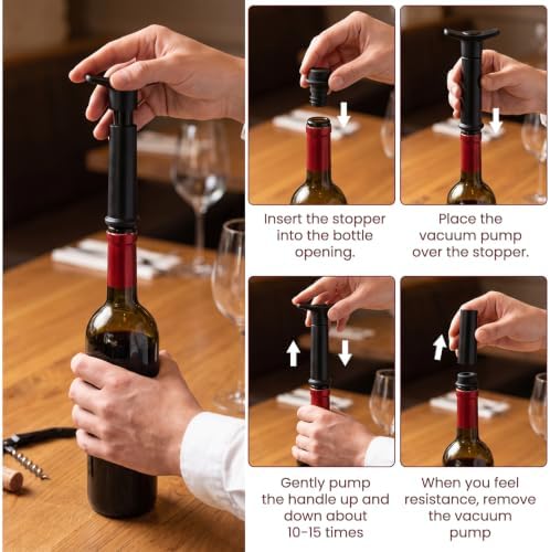 48 Pack Wine Stoppers Vacuum, Food Grade Silicone Wine Saver