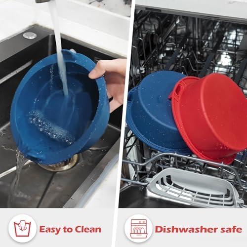 Webake 6 Inch Air Fryer Round Cake Pans for Baking, Nonstick Silicone