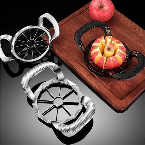 Stainless Steel Apple Slicer And Corer - 8/12-Blade Fruit Cutter