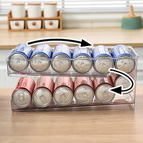 OnDisplay FIFO Auto-Feed Refrigerator Can Organizer, 12 Cans