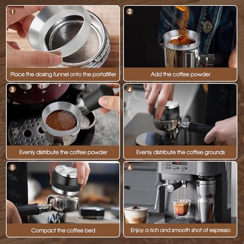 Reoszeank 54mm Espresso Accessories Kit, Distributor, Tamper, WDT