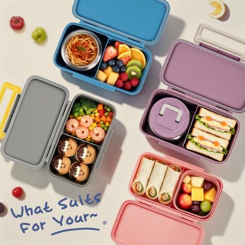 JXXM Lunch Box for Kids With 8oz Soup Thermo, Leak-proof Lunch