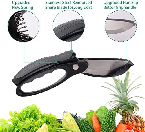Salad Scissors, Multifunctional Salad Chopper Scissors Heavy Duty