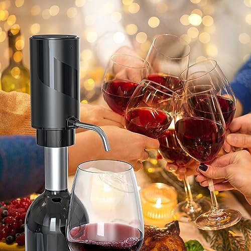 4-in-1 Electric Wine Opener Set – USB Rechargeable with Wine Decanter