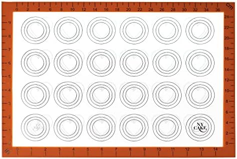 Round & Heart Shape Macaron Silicone Baking Mat Half Sheet
