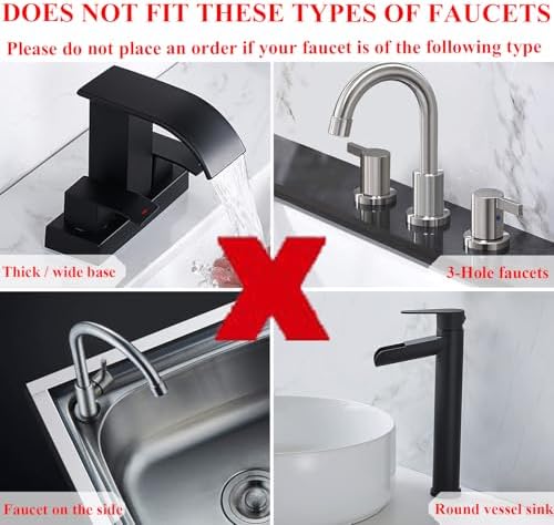 YATOISUR Sink Splash Guard 14.4” x 5.4” - Sink Faucet Mat with Faucet