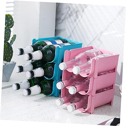 SOLUSTRE Stackable Beer and Soda Can Organizer Rack for Refrigerator