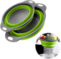 2 Pack Collapsible Colander Set, Emptycolor Foldable Collapsible Strainers by Unknown