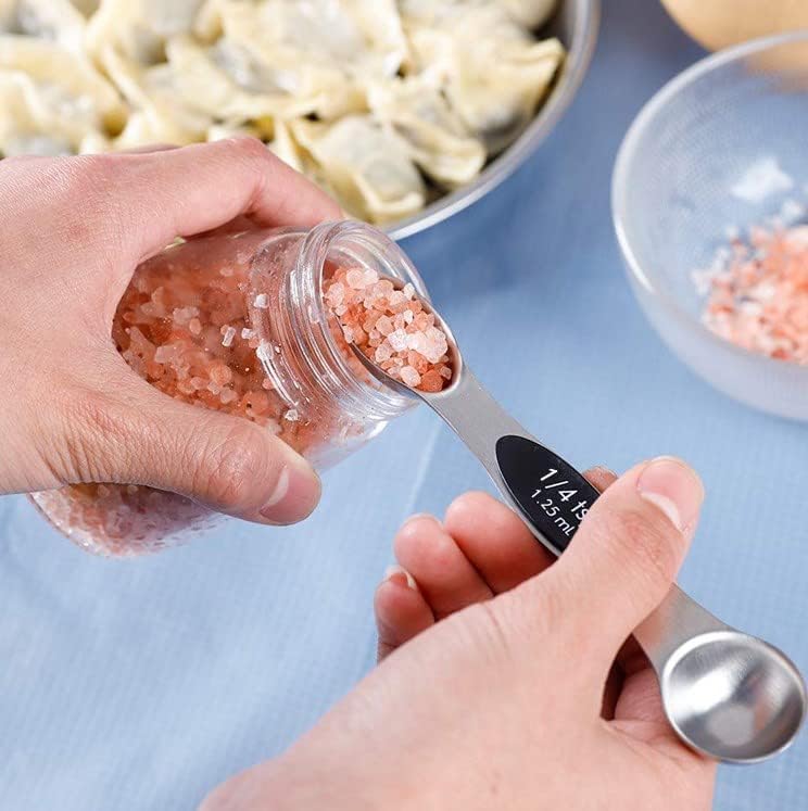 Magnetic Measuring Spoons Set (9-Piece), Stainless Steel Cooking