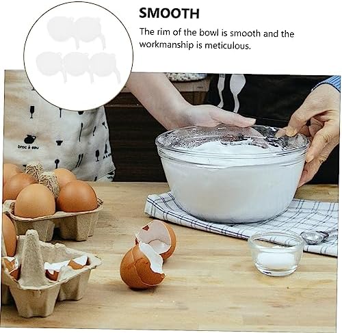 IMIKEYA 5 Sets of Nesting Batter Bowls with Lids - Baking Cream Mixing