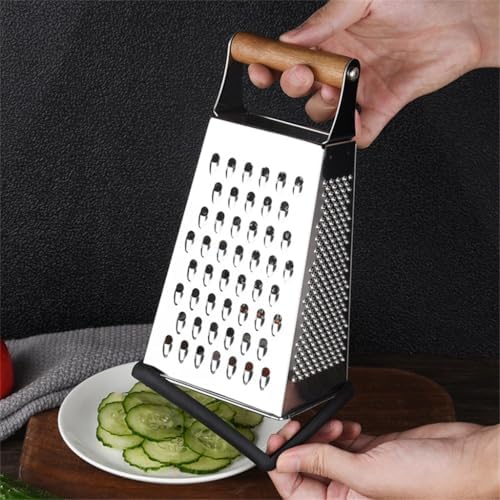 Stainless Steels Metal Box Grater Handheld Kitchen Food Shredders for