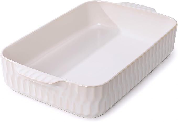 4.7QT Casserole Dishes for Oven, 9x13” Large Lasagna Pan, Ceramic Baking Dish by Artebake