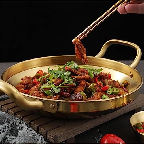 Stainless Steel Paella Pan Seafood Rice Pot Home Cooking Picnic Snack