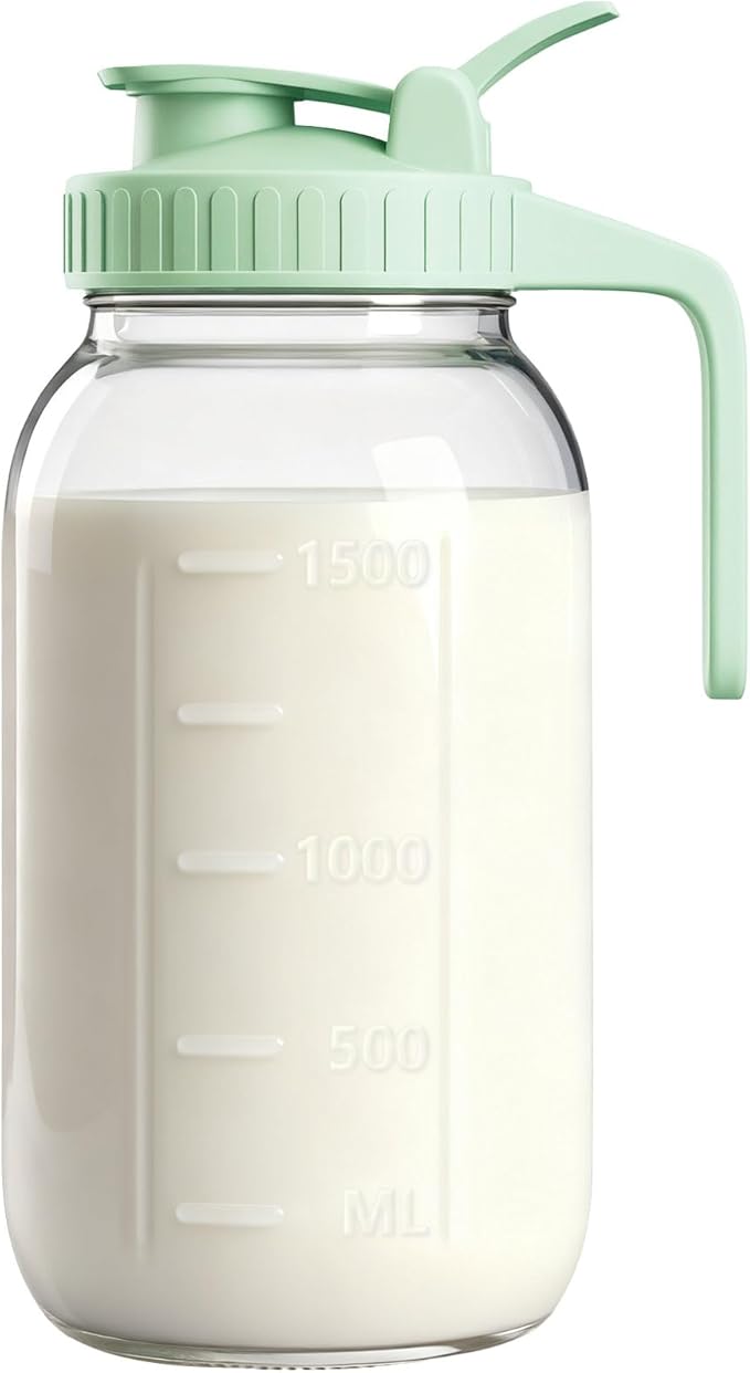 64oz Glass Breast Milk Pitcher by VA1KENE