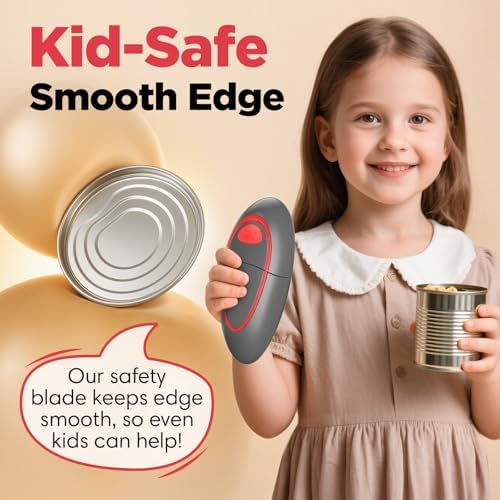 Electric Can Opener Fits Almost All Can Sizes for Seniors with