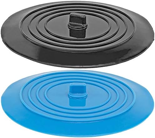 Silicone Sink Drain Plug Set – 2-Pack Extra-Wide 6-Inch Stoppers for