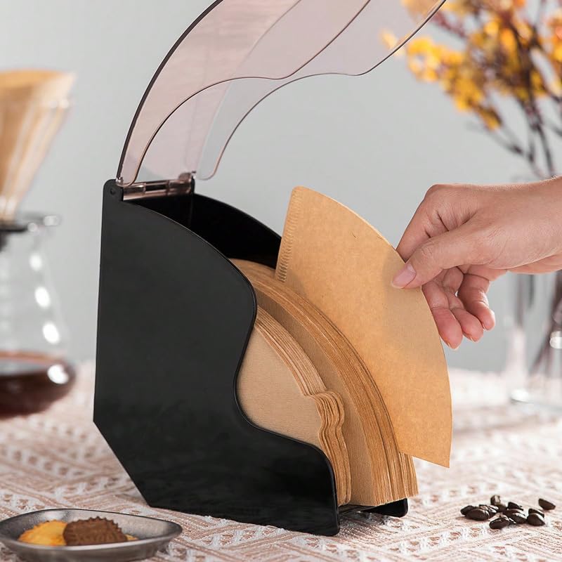 Coffee Filter Holder – Durable and Cone Filter Storage Container for