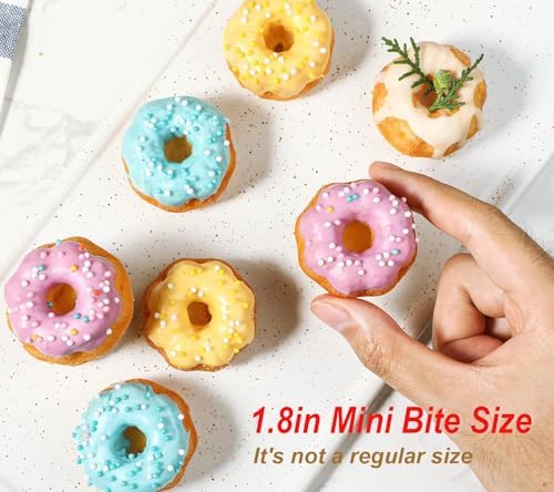 Webake 1.8" Mini Fluted Tube Cake Pan, 24-Cup Non-stick Bite Size