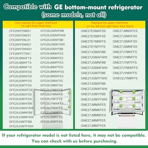 WR71X38307, WR71X30144 Door Shelf Bin Compatible with ge refrigerators