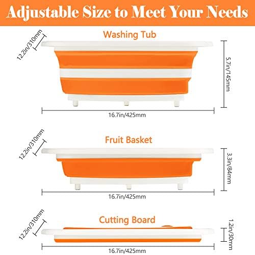 Rottogoon Collapsible Cutting Board, Foldable Chopping Board with