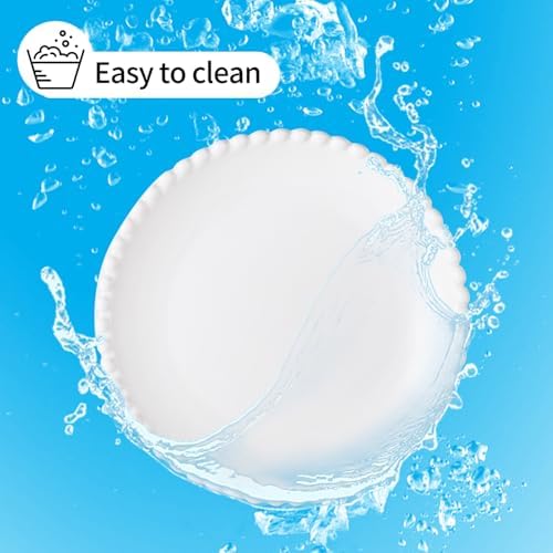 5.5 Inch Mini Ceramic Dessert Plates, White Salad Plate Set of 12