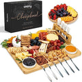 SMIRLY Charcuterie Boards Set, Large Cheese Board with Accessories, Bamboo