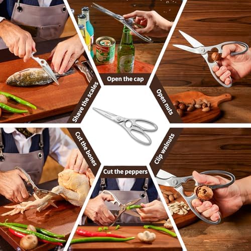 Kitchen Scissors Heavy Duty Ultra Sharp Multi-Purpose Kitchen Shears