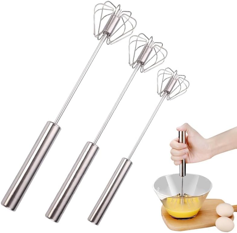 Stainless Steel Semi-Automatic Whisk, 2026 New Stainless Steel Egg