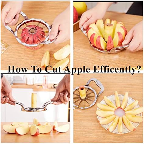 Apple Slicer and Corer 【UPGRADED】Apple Cutter Stainless Steel Heavy