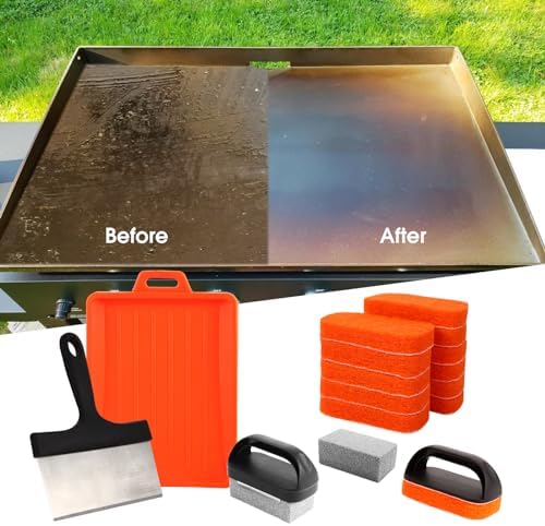 Griddle Cleaning Kit, 18-Piece Flat Top Grill Tool Set