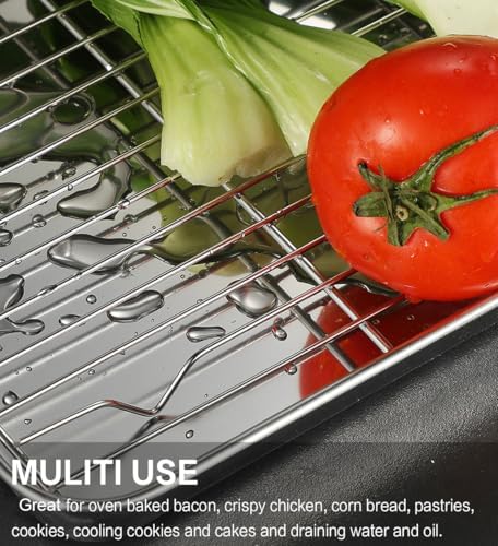 M MCIRCO Baking Sheet with Cooling Rack, Baking Mat Set, Set of 9