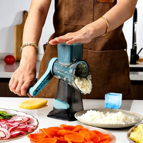 KalraMay Rotary Cheese Grater with Handle