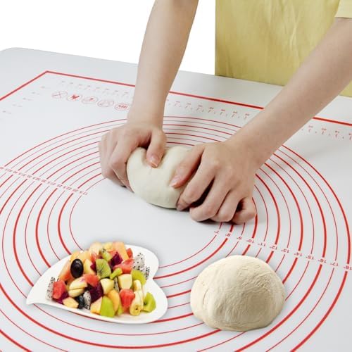 Silicone Dough Mat, 32x24" Red