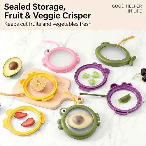 Fish Shaped Silicone Food Storage Containers, 4 Pcs